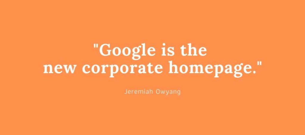 kutipan terkenal - google is the new corporate homepage